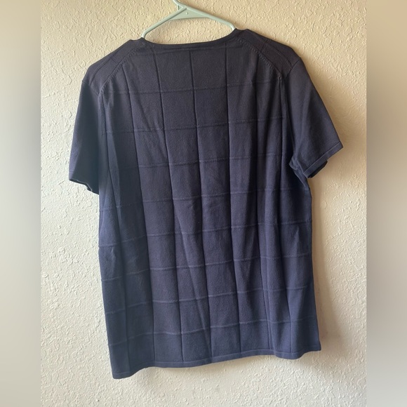 Armani Exchange Women's Short Sleeve Shirt Large Black 100% Cotton Basic - Picture 4 of 4